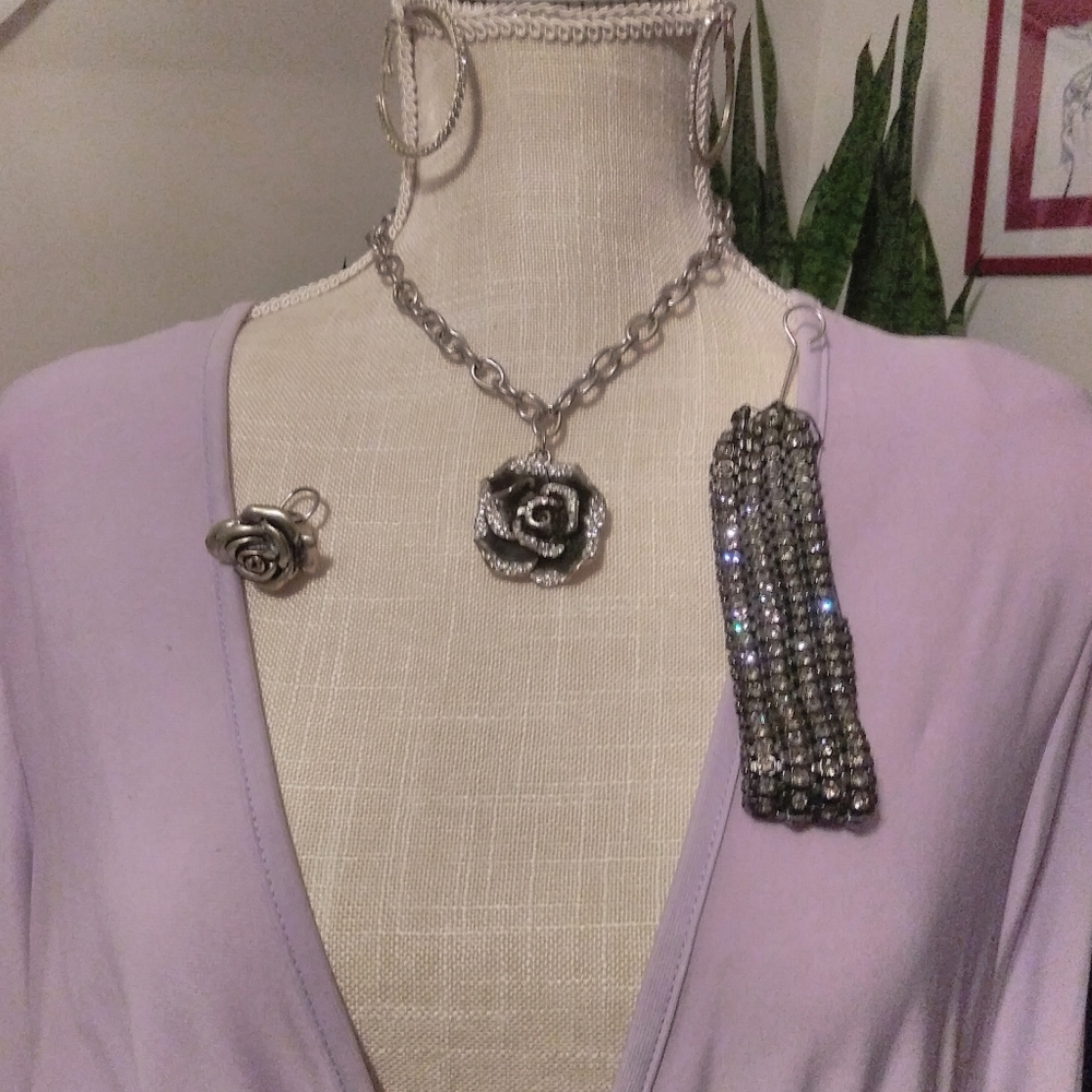 Rose jewelry set